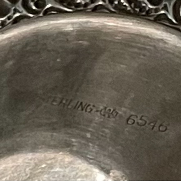 Vintage Sterling Serving Dish Plate platter By WEBSTER CO - Picture 4 of 4